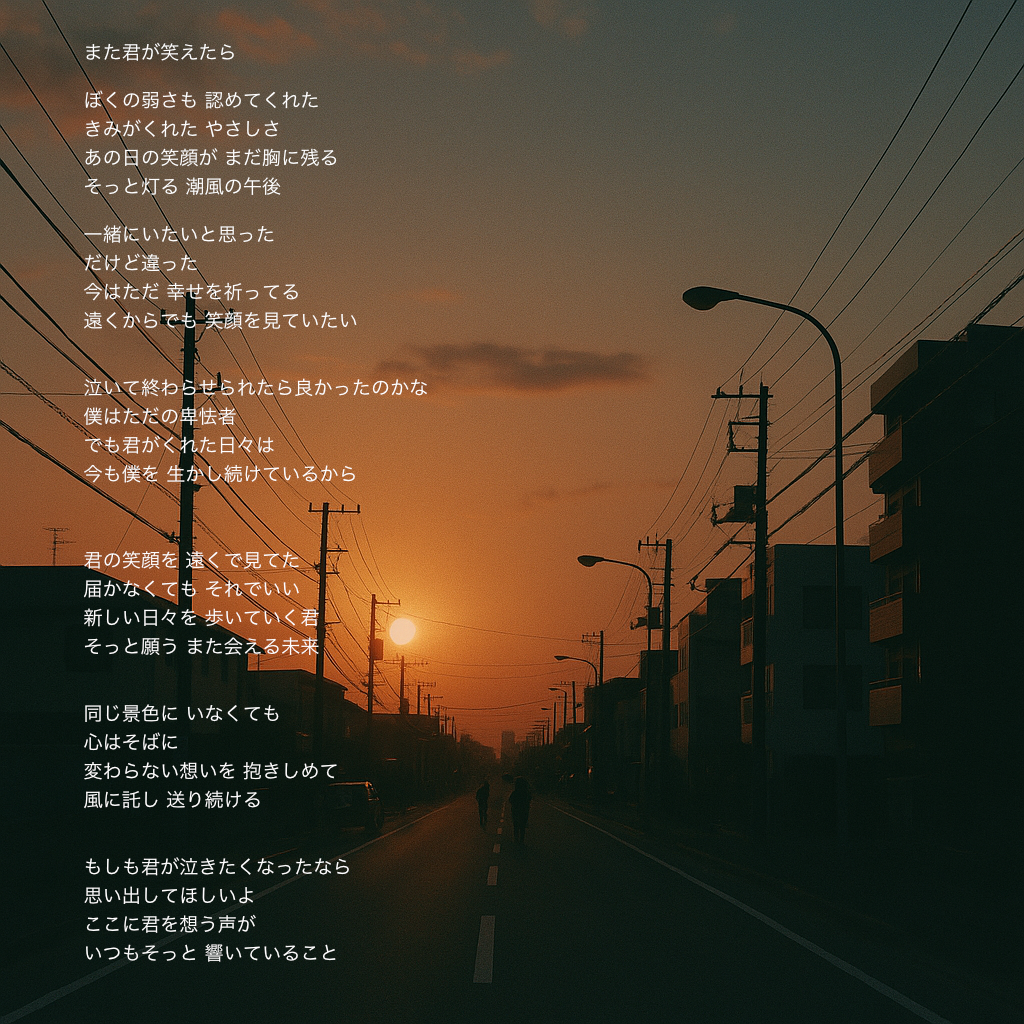 また君が笑えたら